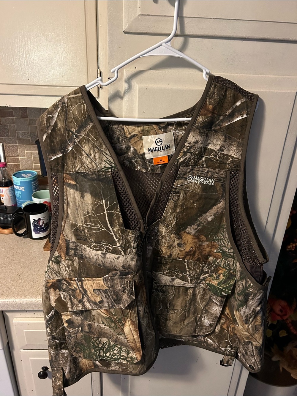 Magellan Outdoors Kids Woodland Camo Hunting Vest - Brown & Green